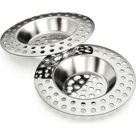 Kitchen Helpis Filtre 14g, Lot de 2, pour Tous Les DRAINS, Filtre Cuisine, Filtre , Grille a, bonde Baignoire, Filtre Douche, Grille Cuisine, bonde lavabo, bonde Douche ,ladacèe (1/5)