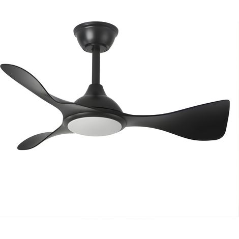 Ventilatore dc caiman 36w 3600lm nero 89d 3stage 6vel 3000-4500-6500k telecomando+controllo intensità+memoria+timer