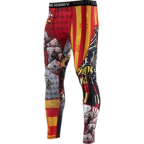 Leggings sportivi da uomo Killer Cards, taglia 2 L, rossi