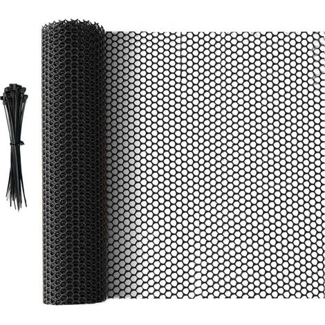 Clôture en plastique noir maille souple, 6 m × 40 cm – Protection pour arbres, chiens, chats, lapins et plantes – Filet multifonctionnel résistant et facile à installer (1/5)