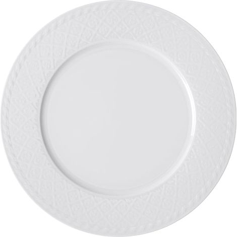 Villeroy & Boch Cellini Piatto Segnaposto, 31 cm Porcellana Premium, Bianco (1/3)