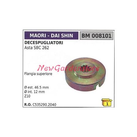 Flangia superiore coppia conica MAORI decespugliatore 008101