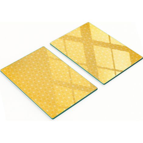 Taglieri da cucina decorativi in vetro con grafica a stelle, 2x40x52 cm (1/5)