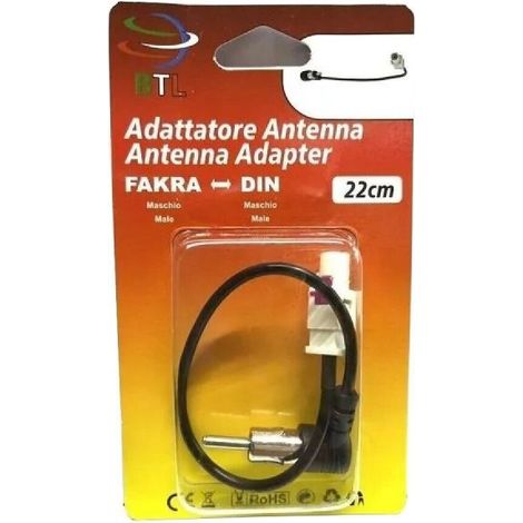 Cavo adattatore antenna Fakra - DIN maschio lunghezza 22cm Art. 15338-2