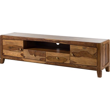TV-Board Sheesham 200x45x55 braun lackiert ANCONA 111