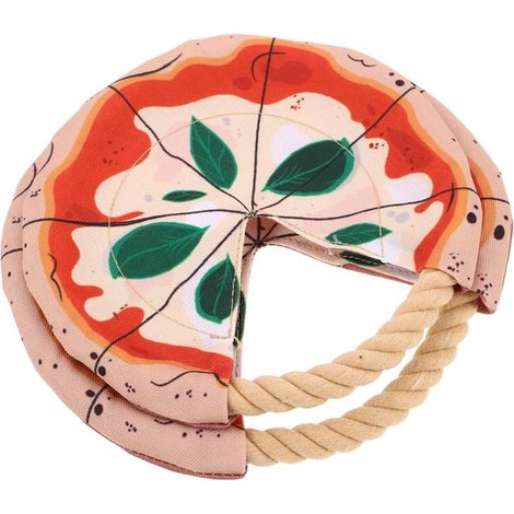 Discos de entrenamiento para perros - Discos voladores - Juego interactivo - Diseño de pizza llamativo - 2 piezas - Multicolor (1/5)