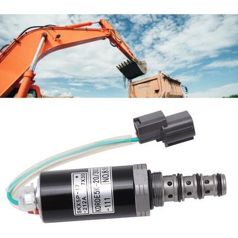 Das hochwertige Hydraulikpumpen-Magnetventil KDRDE5K-20/30C12A-111 ist kompatibel mit den Pumpen KOBELCO SK120/100/220/200-2. (1/5)