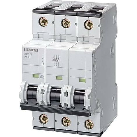 Interruptor automático 3P C 6A 6kA AC Sentron 5SY6306-7
