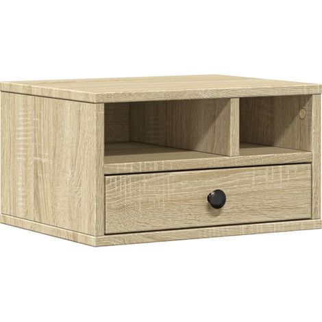 Maison Exclusive - Soporte impresora madera ingeniería roble Sono