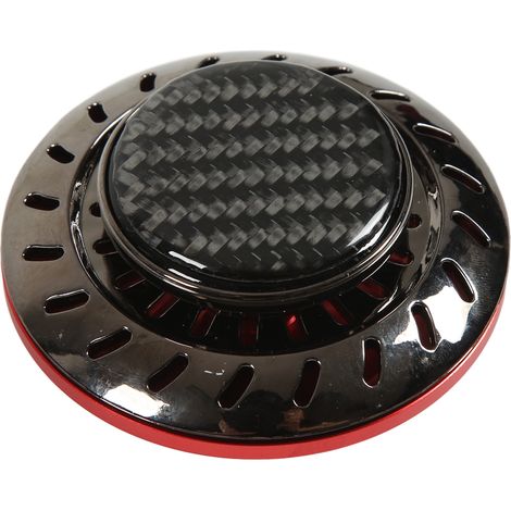 Désodorisant pour voiture en forme de disque volant, longue durée, aromathérapie aux 2 huiles essentielles, rouge. (1/5)