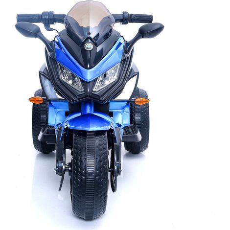 Kindermotorrad, Aufsitzmotorrad, Elektromotorrad für Kinder, dreirädriges Spielzeugmotorrad mit zwei Motoren (1/5)