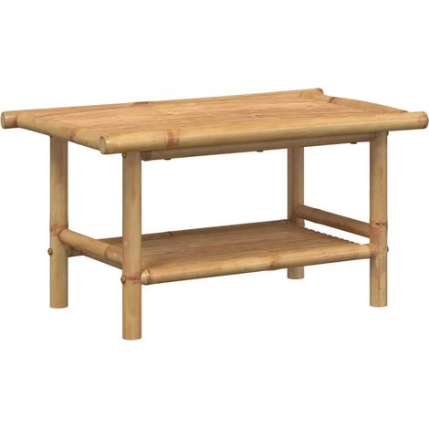 Table basse Table de salon Table de café 70x40x35 cm bambou (1/4)