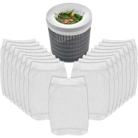 Chaussette skimmer piscine,Chaussette filtre Piscine,Prefiltre Skimmer Réutilisable et Super Élastique pour Peuvent Emprisonner Pollen,Feuilles,Cheveux,l'Huile,les Insectes(20pcs) (1/4)