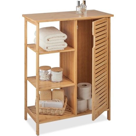 Mobile da bagno in bambù (1/5)