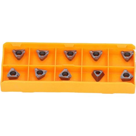10-teiliges Set Wendeschneidplatten aus Hartmetall für Drehmaschinen, Fräsmaschinen und CNC-Werkzeuge