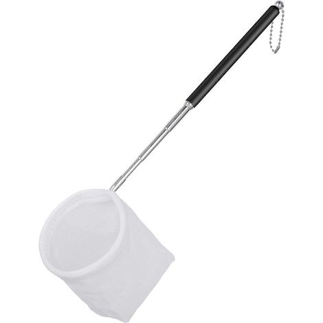 Épuisette pour crevettes d'aquarium, petite épuisette pour aquarium, avec poignée rétractable en acier inoxydable, maille fine ronde et souple, convient aux crevettes, aux jeunes poissons, aux restes (1/4)