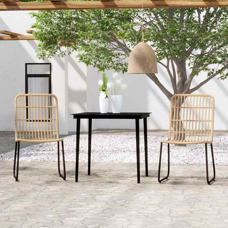 vidaXL Ensemble à manger de jardin 3 pcs Chêne (1/5)