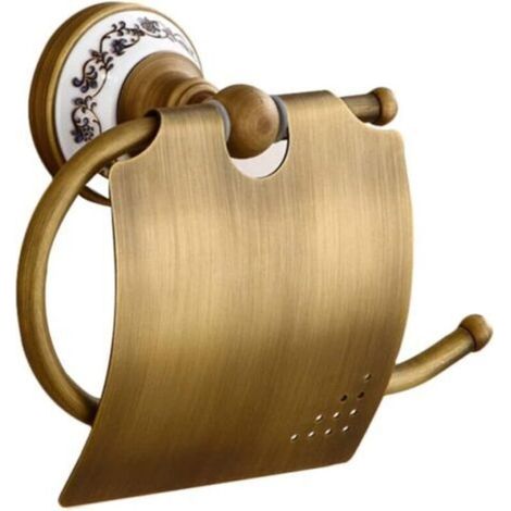 Handtuchhalter, Toilettenpapierhalter, antiker, wandmontierter Toilettenpapierhalter, wandmontierter Toilettenpapierhalter aus Metall, Badezimmerregal (1/4)