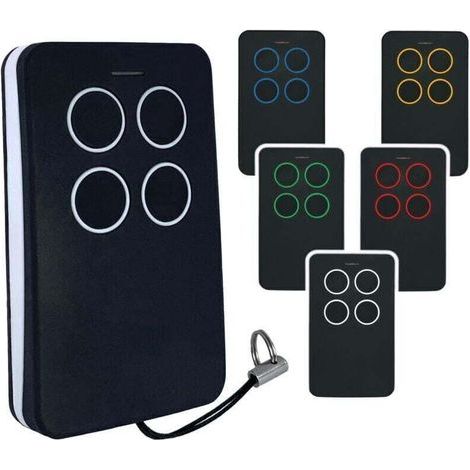 pair TÉLÉCOMMANDE POUR PORTAIL AUTOMATIQUE À CODE ROULANT ET CODE FIXE MULTIFRÉQUENCE