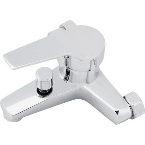 Robinet de douche - - Mitigeur mural - Cuivre - Argent - Installation facile (1/4)