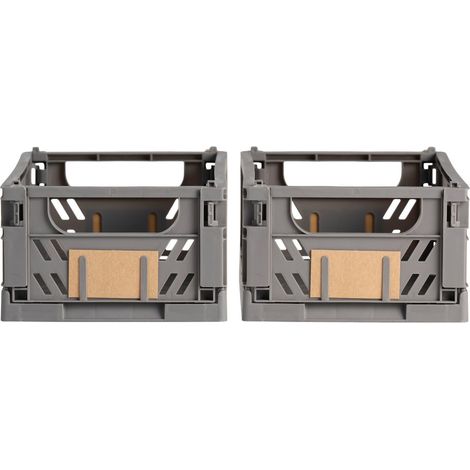 Zusammenklappbare Aufbewahrungsbox 25 x 16,5 x 10 cm, 2er-Set (1/4)