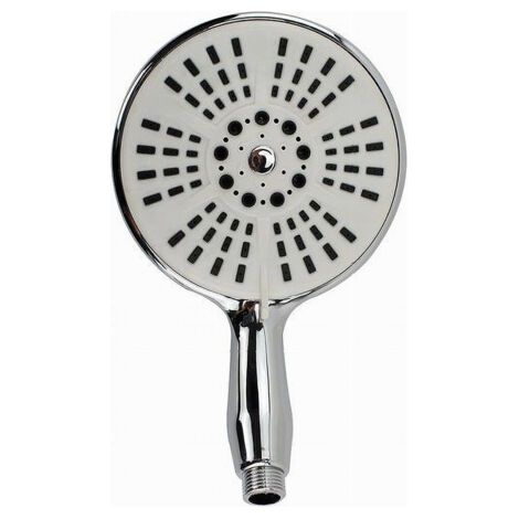 Grand Pommeau De Douche Rond 15 X 23cm Douchette Multi-jets Salle De Bain Moderne 59266 (1/2)