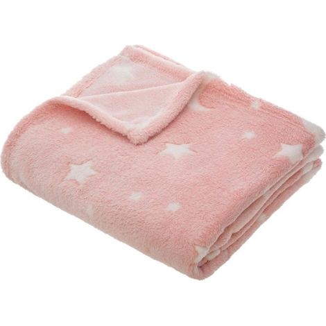 Plaid Phosphorescent Enfant Reka 125x150cm Rose (1/4)