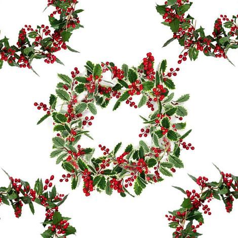Guirlande de Noël, Décoration de Noël en rotin, Guirlande de Sapin avec Pommes de pin, Décoration de noël intérieur extérieur, Couronne de noël pour escaliers, cheminées, extérieur et Jardin (1/4)