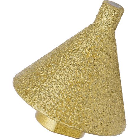 Fraise à chanfreiner brasée acier alliage 50 mm M10 pour meuleuse 100 perçage agrandir carrelage marbre quartz polissage coffret 1 pièce (1/5)