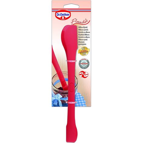Dr. Oetker - Spatola in Silicone Flexxibel, spatola da Cucina in Silicone di Alta qualità con 2 Parti Funzionali, Adatta Anche per Thermomix, Resistente al Calore Fino a 230 Gradi, quantità: 1 Pezzo (1/5)