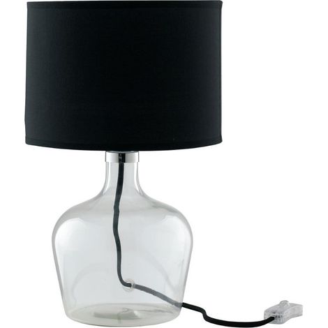 LAMPADA DA TAVOLO HENDRIX E27 D.23XH37CM NERA. (1/2)