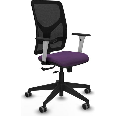 Chaise de bureau piqueras y crespo Motilla blanc support lombaire (1/2)