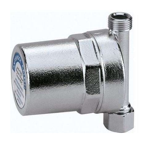 Caleffi – Amortisseur de choc pour eau – Anti-bélier pour chauffage central – 3/4 pouce fileté intérieur x 3/4 pouce fileté extérieur – Laiton chromé