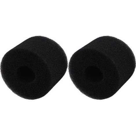 Lot de 6 cartouches filtrantes réutilisables en mousse de type S1 pour Intex S1 pour équipement de spa et piscine Noir (1/5)