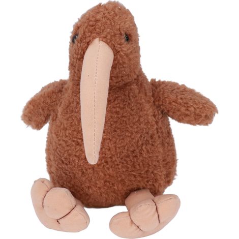 Oiseau en peluche douce, jouet décoratif marron, cadeau idéal pour enfants et collectionneurs, animal en peluche mignon et réaliste. (1/5)
