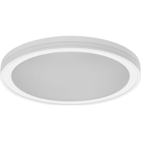 LEDVANCE ORBIS CIRCLE SMART+ WiFi Leuchte Ø 46cm, dimmbare runde LED Deckenleuchte für den Innenbereich, 28W, Farbtemperatur von 3000 - 6500K, 2400 Lumen, 2 Lichter für weißes und farbiges Licht, weiß (1/5)