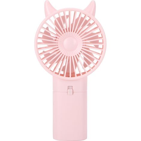 Ventilateur de Poche Mignon et Silencieux - Ventilateur Électrique Portable pour Bureau, Voyage ou Maison - Rose (1/5)