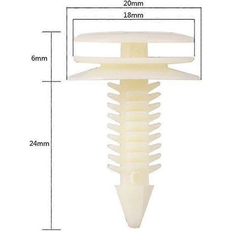 50 clips de fixation pour panneaux de garniture de porte avant de voiture GM Chevy Buick (1/2)