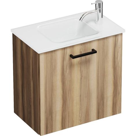 Burg Eqio Glas-WT+WT-Unterschrank Frassino Dekor Cappuccino/Weiß GR0234