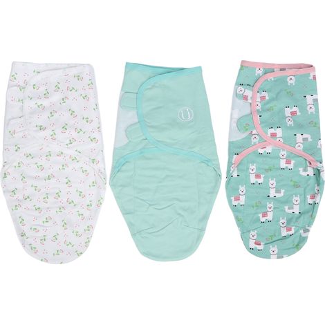 3 sacs de sommeil coton bébé, langes emmaillotage nouveau-né 0-3 mois, couvertures enveloppantes douces (1/5)