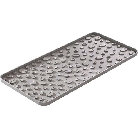 Tapis de café en silicone – Tapis d'isolation thermique antidérapant de 40 x 20 cm pour comptoir, tapis de table pour sécher la vaisselle et les boissons chaudes, cuisine, appartement, salle à (1/5)
