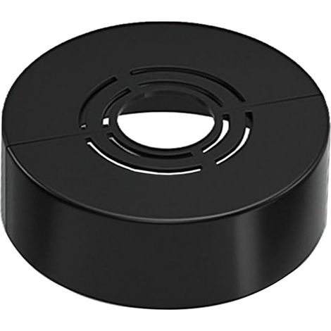 Rosace De Recouvrement Divisée - Lot De 2 - ABS Noir - 3 Tailles 21/26/33mm - Cache Tuyau Douche Et Chauffage