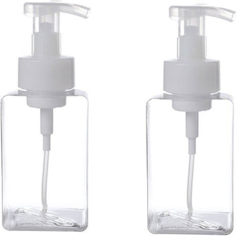 Distributeur De Savon Mousse - 450 ml - Pompe Moussante Réutilisable - Pour Salle De Bain Cuisine Buanderie - Lot De 2