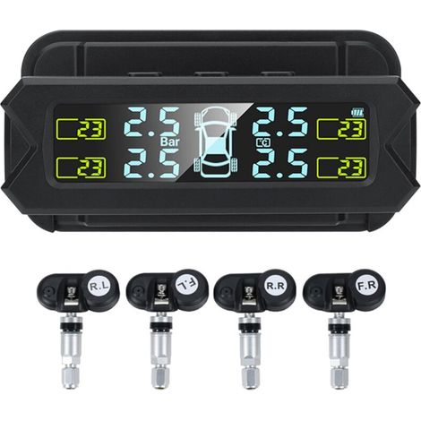 Eosnow Reifendrucküberwachung, LCD-Bildschirm, automatische Hintergrundbeleuchtung, solarbetriebenes System
