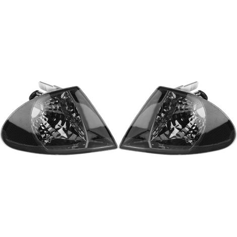 royaluxe -Coque de lampe d'angle avec indicat de Signal gris, 2 pièces, boîtier pour BMW série 3 4 portes 98-01 (1/5)