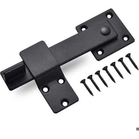 Loquet de porte en acier inoxydable, serrure de porte coulissante, serrure de porte basculante avec vis de réglage, loquet (1/4)