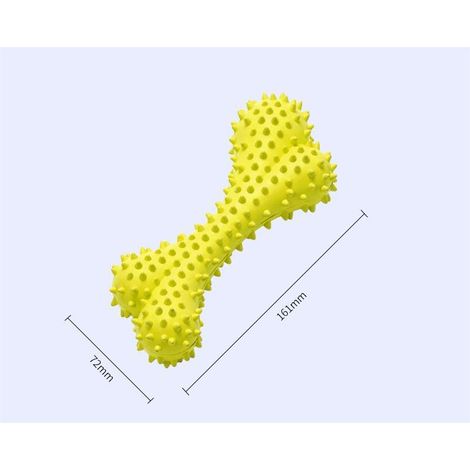 MINKUROW Spazzolino Da Denti Per Cani, Cure Dentistiche Per Cani, Spazzolino Da Denti Per Cani, Giocattolo Da Masticare Per La Pulizia Dei Denti Per Cuccioli Di Cani, Igiene Orale Per Cani (Giallo Med (1/4)