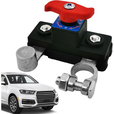 Contrôleur de Déconnexion de Batterie Coupe-Batterie 12V 24V Cosses Auto Renforcées pour Camping-car, Bateau, Utilitaire,Argent vif (1/5)