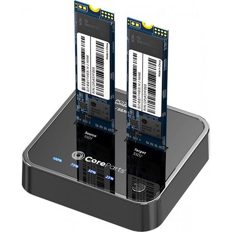 CoreParts USB 3.2 Type C (10 Gbit/s) M.2, MS-cloner-nvme
