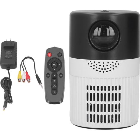 Mini-projecteur TFT LCD haute définition, double ventilateur, projecteur portable pour films et vidéos à domicile, 100-240V avec prise US (1/5)